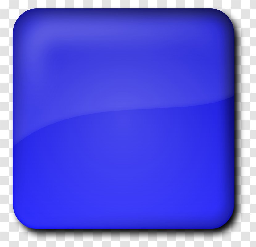 Button Clip Art - Azure - Blue Square Cliparts Transparent PNG