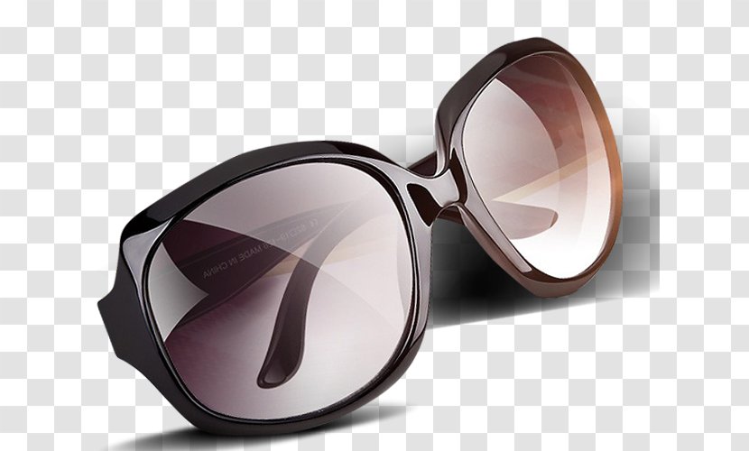 Goggles Sunglasses Brown - Eyewear - A Pair Of Transparent PNG
