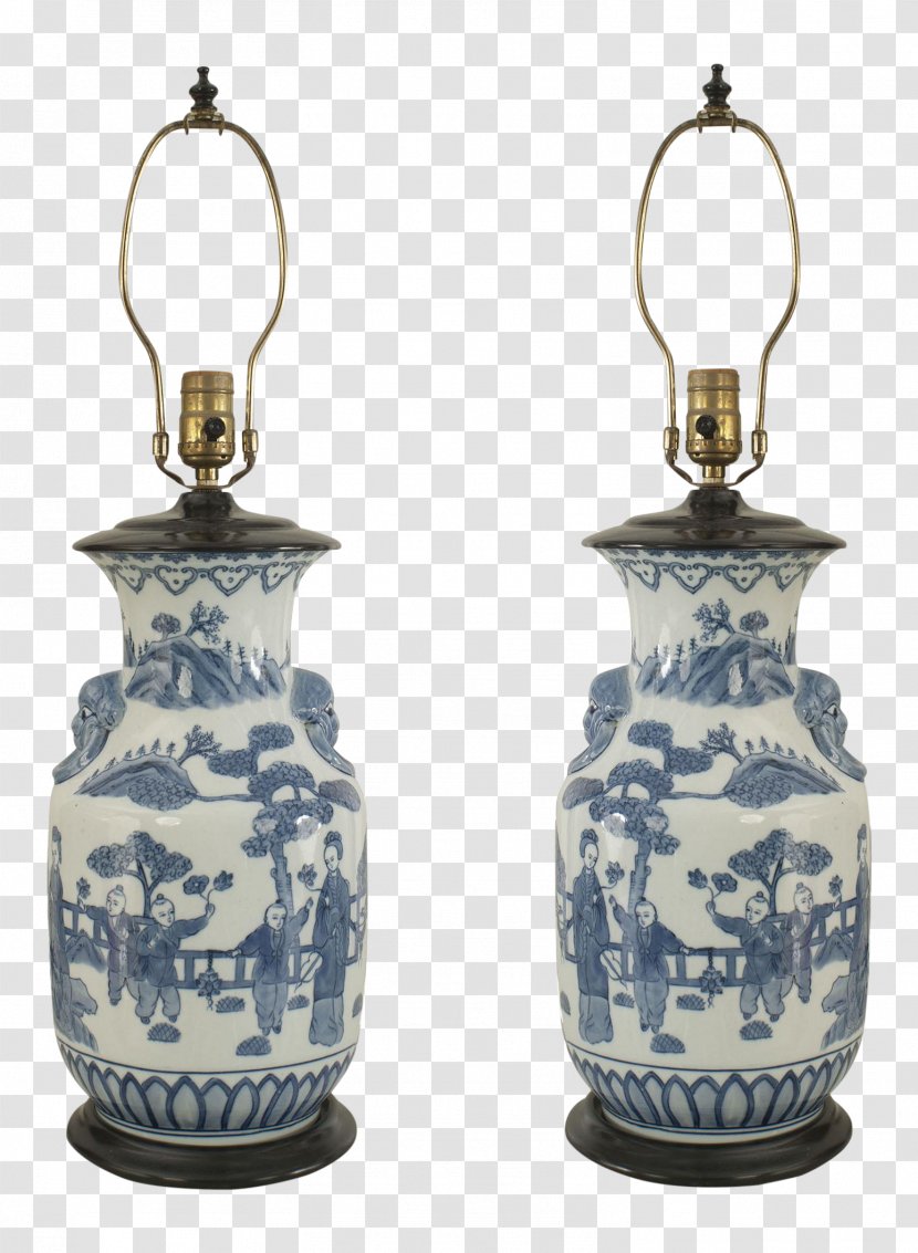 Ceramic Porcelain Cobalt Blue And White Pottery Vase Transparent PNG