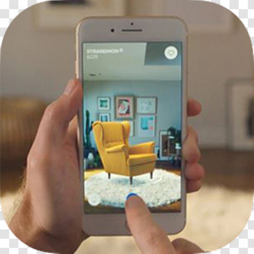 Smartphone IKEA Furniture Chair Augmented Reality - Technology - Catalogue Transparent PNG