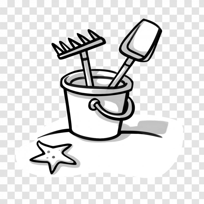 Clip Art Drawing Beach Bucket Sand - Bathroom Accessory Transparent PNG