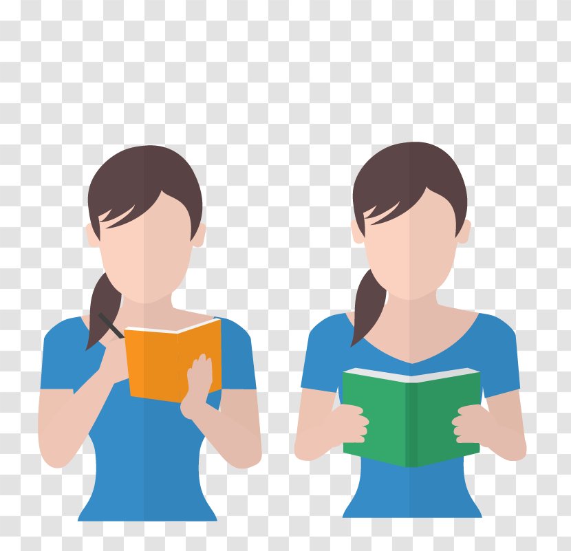 Woman Clip Art - Silhouette - Reading Female Student Taking Notes Transparent PNG