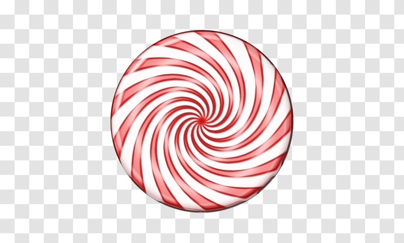 Candy Cane - Confectionery - Holiday Plate Transparent PNG