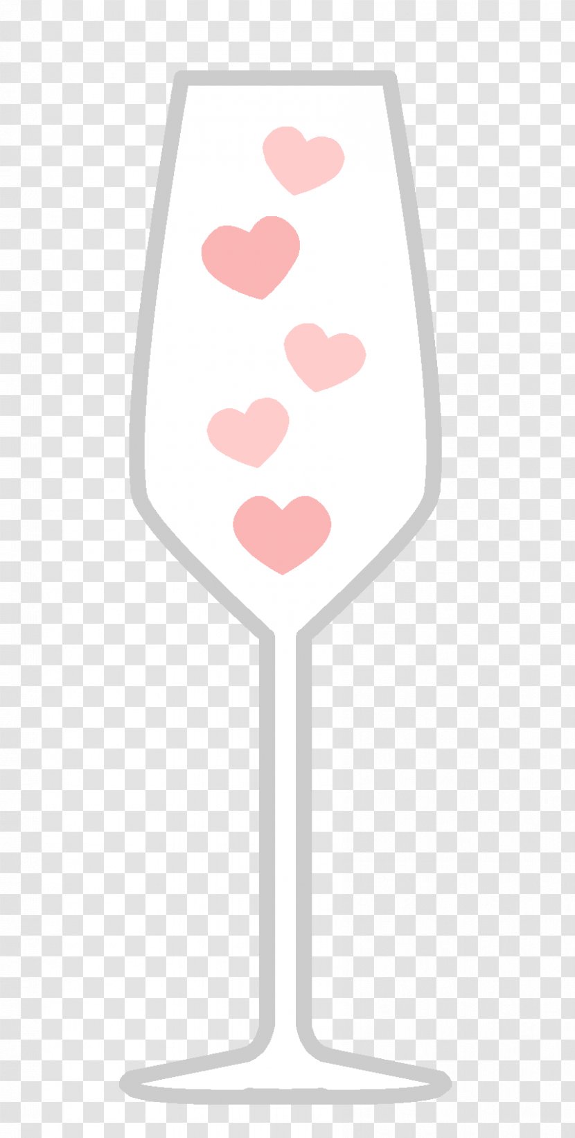 Wine Glass Champagne Pink M Font Transparent PNG