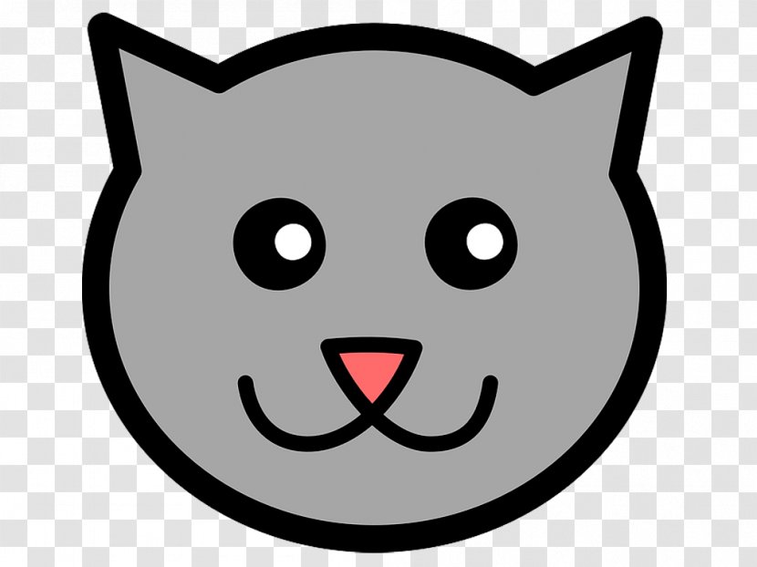 Cat Kitten Whiskers Clip Art - Smile Transparent PNG