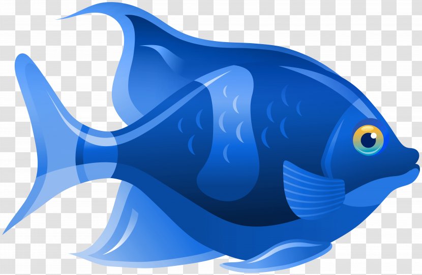 Clip Art Ray-finned Fishes Vector Graphics Tropical Fish - Cobalt Blue Transparent PNG