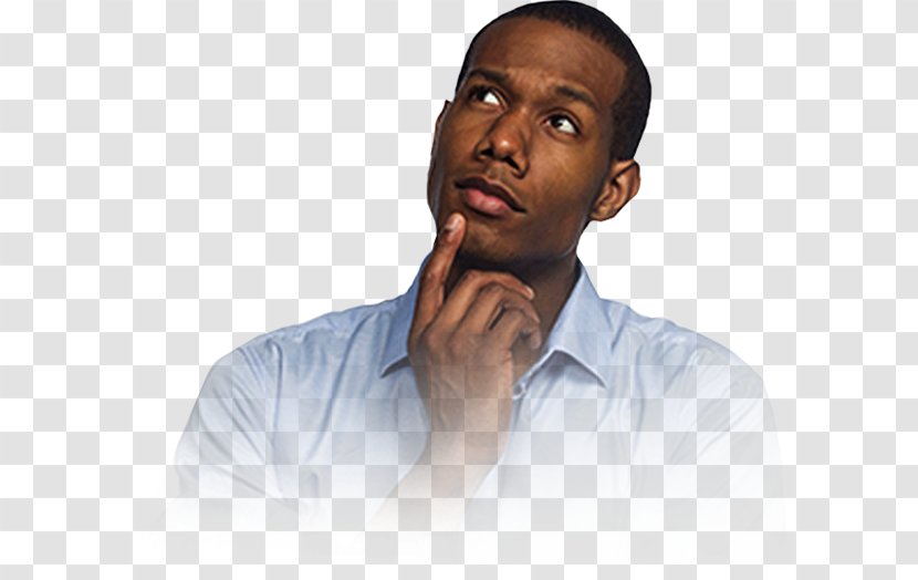 African American Stock Photography Thought Royalty-free - Chin - Thinking Man Transparent PNG