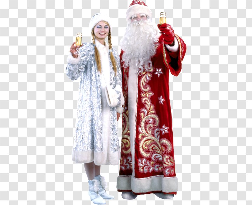 Santa Claus Snegurochka Ded Moroz Christmas Ornament - New Year Transparent PNG