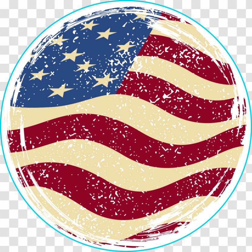 Flag Cartoon - United States - Tableware Dishware Transparent PNG