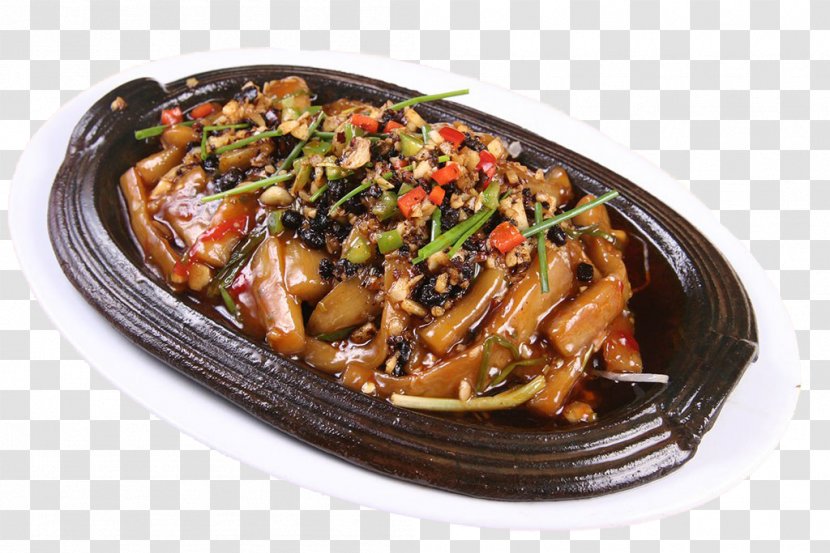 Teppanyaki Ikayaki Korean Cuisine Caponata Recipe - Dry Cooked Spicy Eggplant Transparent PNG