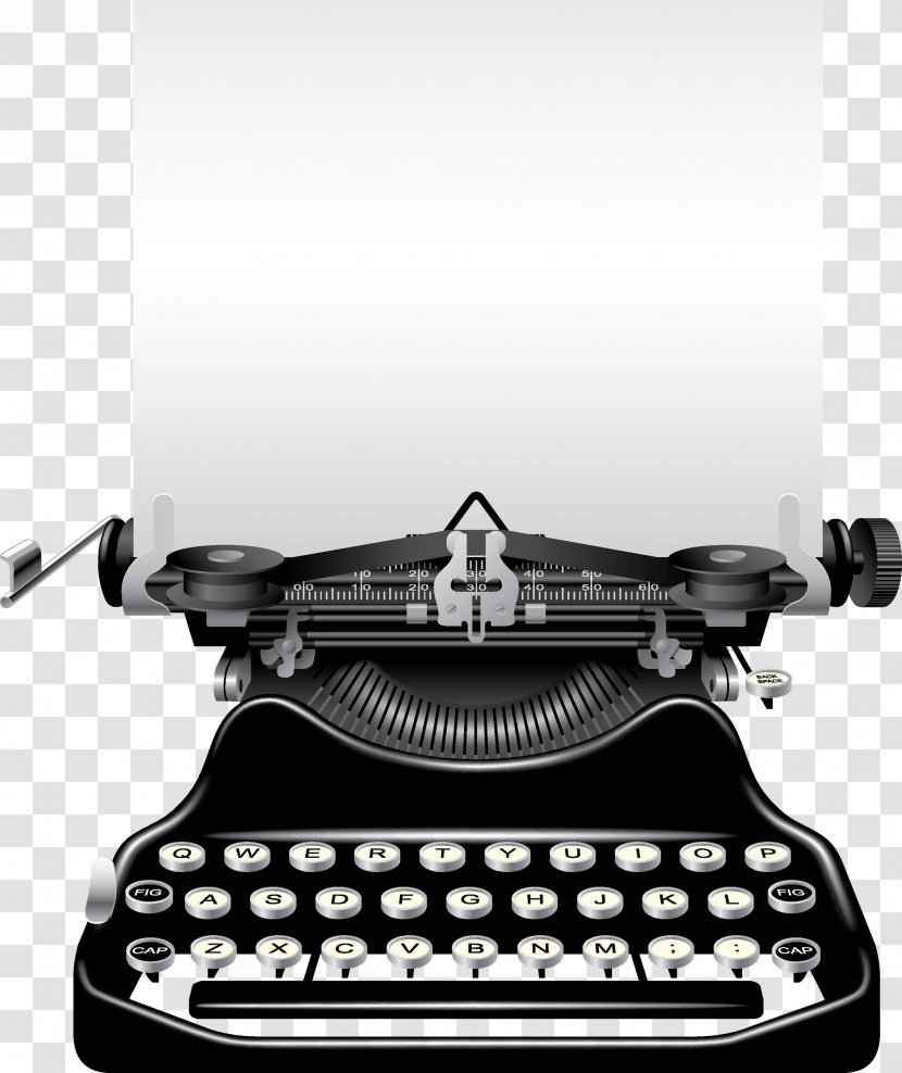United States Press Release Public Relations Social Media - Black And White - Typewriter Transparent PNG