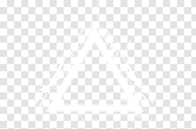 White Symmetry Black Pattern - Rectangle - Creative Technology Triangle Beam Transparent PNG
