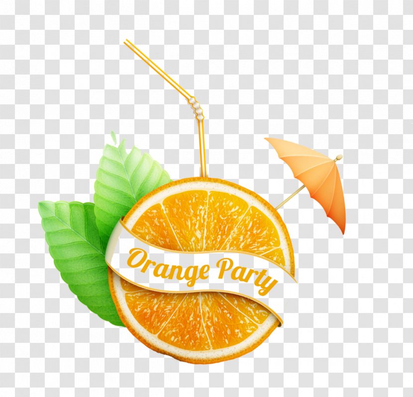 Orange Juice Grapefruit Mandarin - Valencia - Oranges, Creative, Creative Taobao Transparent PNG