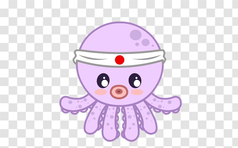 Octopus Takoyaki Drawing Kavaii Clip Art - Cartoon - Creative Cute Little Transparent PNG