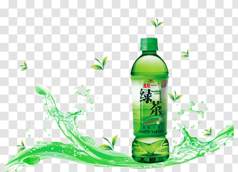 Green Tea Advertising Drink Uni-President Enterprises Corporation - Unified Beverage Transparent PNG