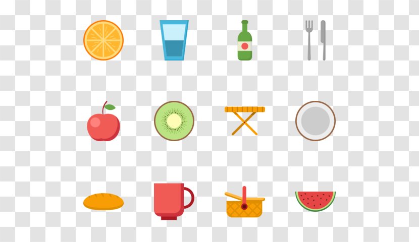 Clip Art - Yellow - Eating Icon Transparent PNG