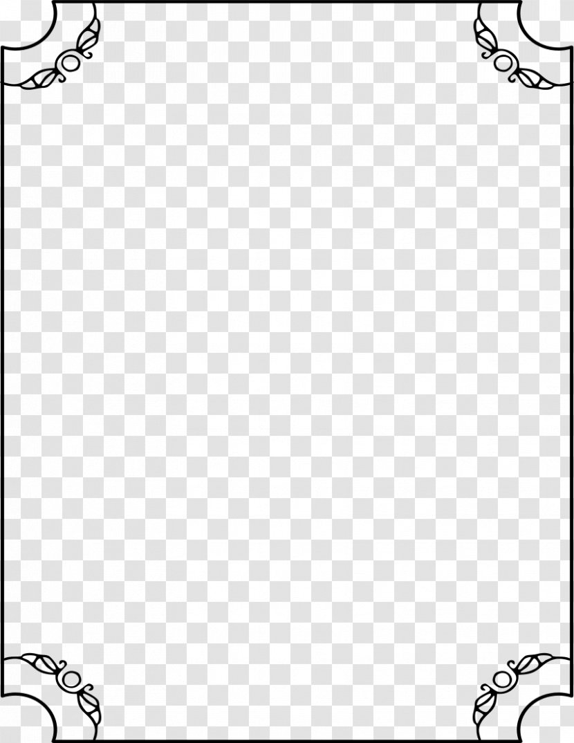 Black And White Monochrome Grayscale Clip Art - Area - Square Frame Transparent PNG
