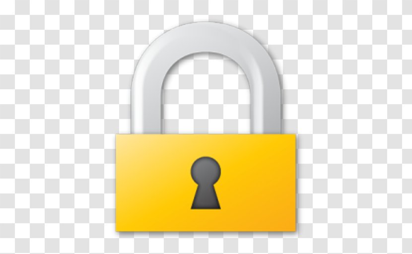 Padlock Clip Art Yellow - Security Transparent PNG