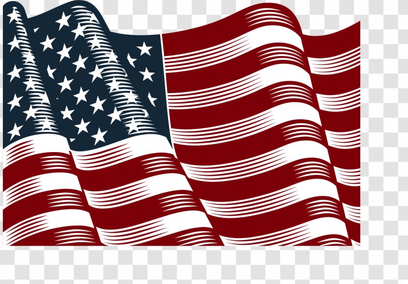 Vector Hand-painted American Flag - Spiegel - Protocol Transparent PNG