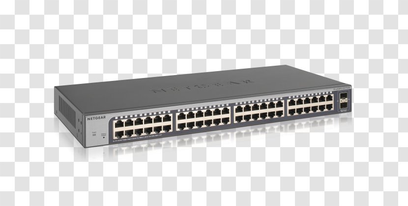 Network Switch Gigabit Ethernet NETGEAR FS728TLP - Quality Of Service - 24 PortsManagedEurope Small Form-factor Pluggable TransceiverNetgear Transparent PNG