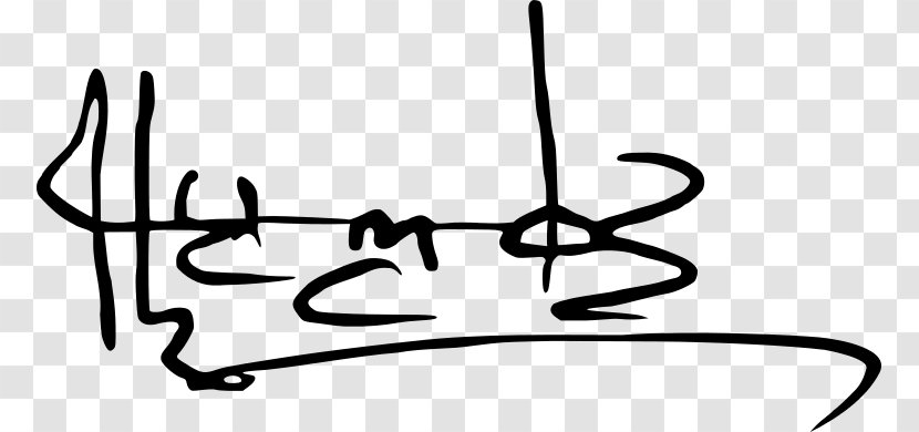 Signature Name Image Tracing Clip Art - Wikimedia Commons - Black And White Transparent PNG
