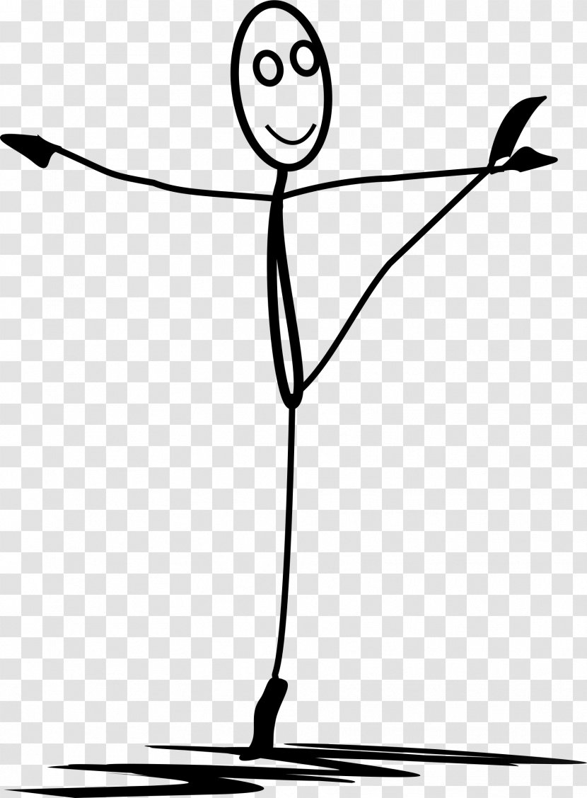 Stick Figure Dance Ballet Clip Art - Watercolor Transparent PNG