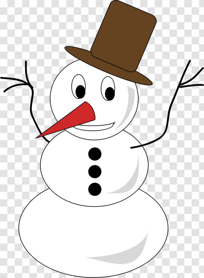 Snowman Clip Art Image Vector Graphics - Cartoon Transparent PNG