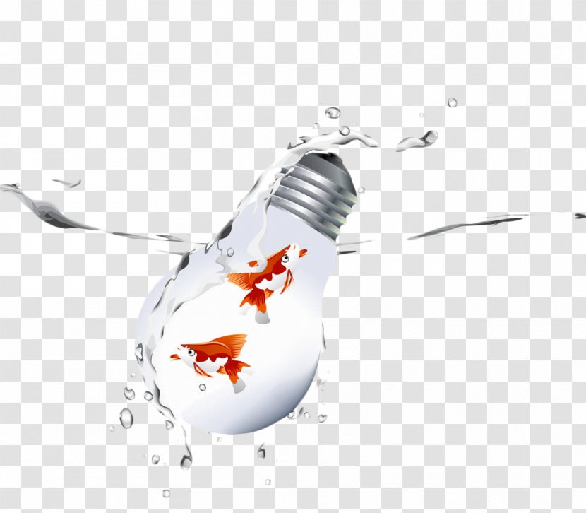 Goldfish Download - Stock Photography - Hand Drawn Vector Light Bulb Transparent PNG