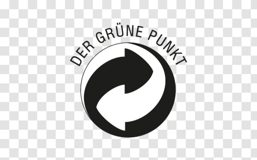 Logo Green Dot Der Grune Punkt Duales System Deutschland GmbH Packaging And Labeling - Black White - DOT TO Transparent PNG