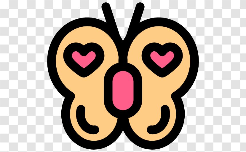 Butterfly Icon - Butterflies And Moths - Heart Transparent PNG