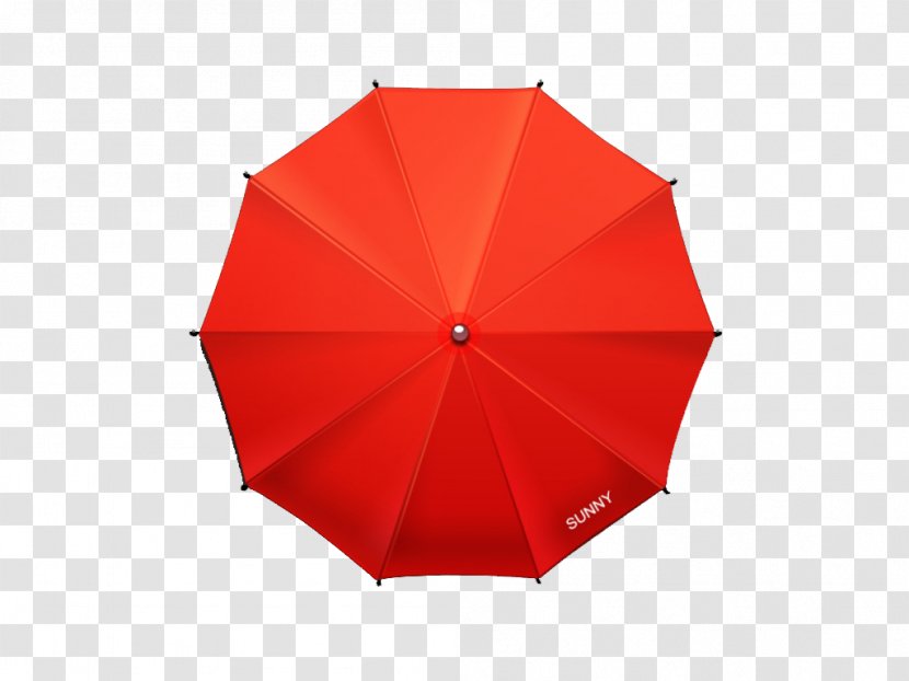 Umbrella Red - Top Transparent PNG
