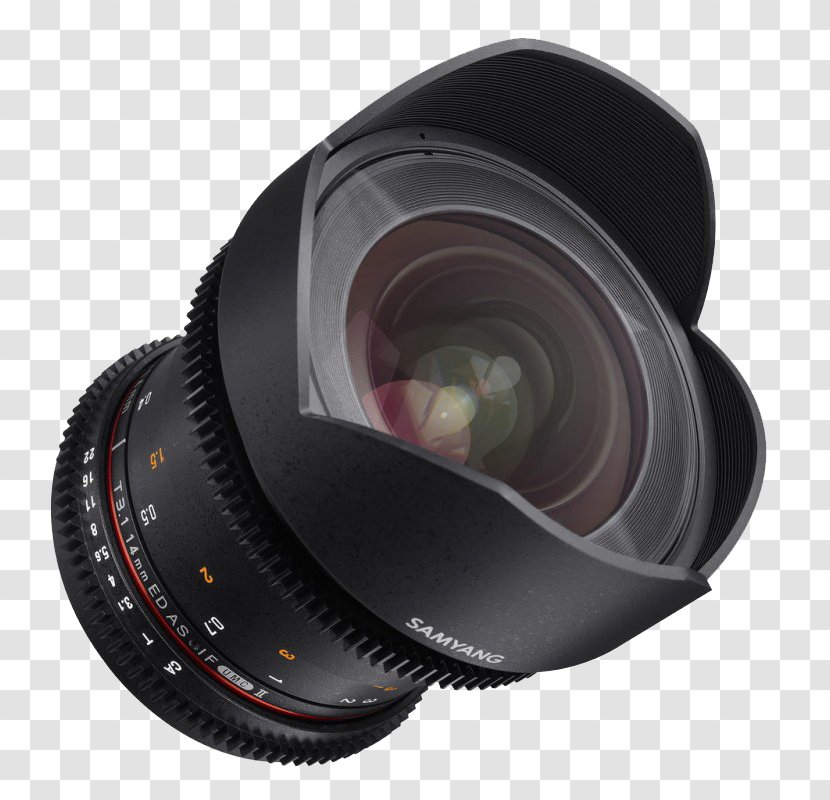 Samyang 10mm F/2.8 ED AS NCS CS Wide-Angle 14mm IF UMC Sony E-mount Optics Aspherical - Fisheye Lens - Camera Transparent PNG