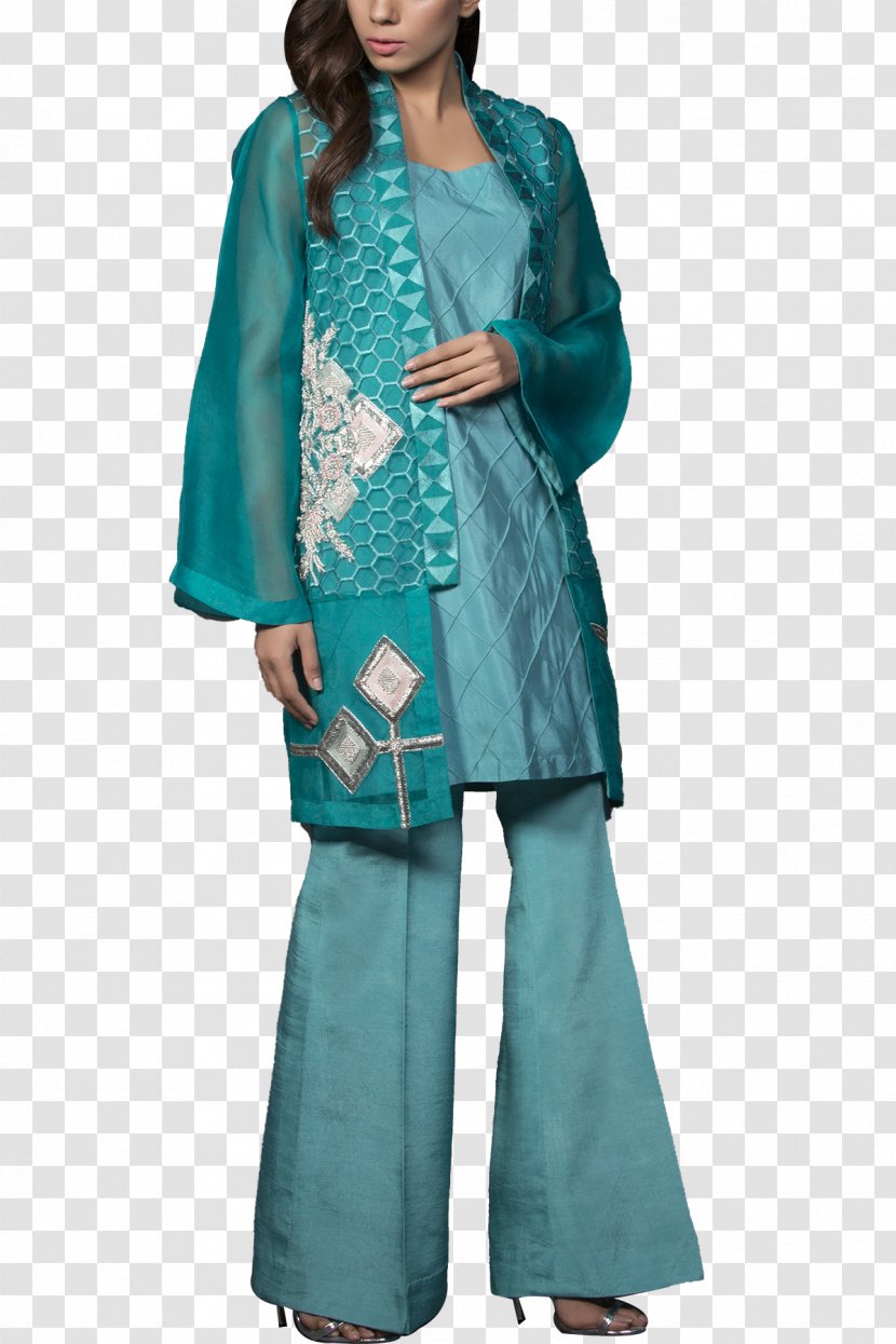 Organza Dress Silk Clothing Embroidery - Pakistani Transparent PNG
