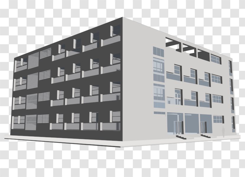 Casa Del Fascio Facade Architecture Rationalism Building - Elevation Transparent PNG