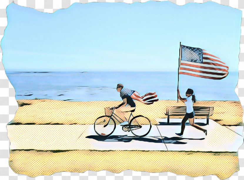 Vacation Illustration Mode Of Transport Cartoon Tourism - Cushion - Bicycle Transparent PNG