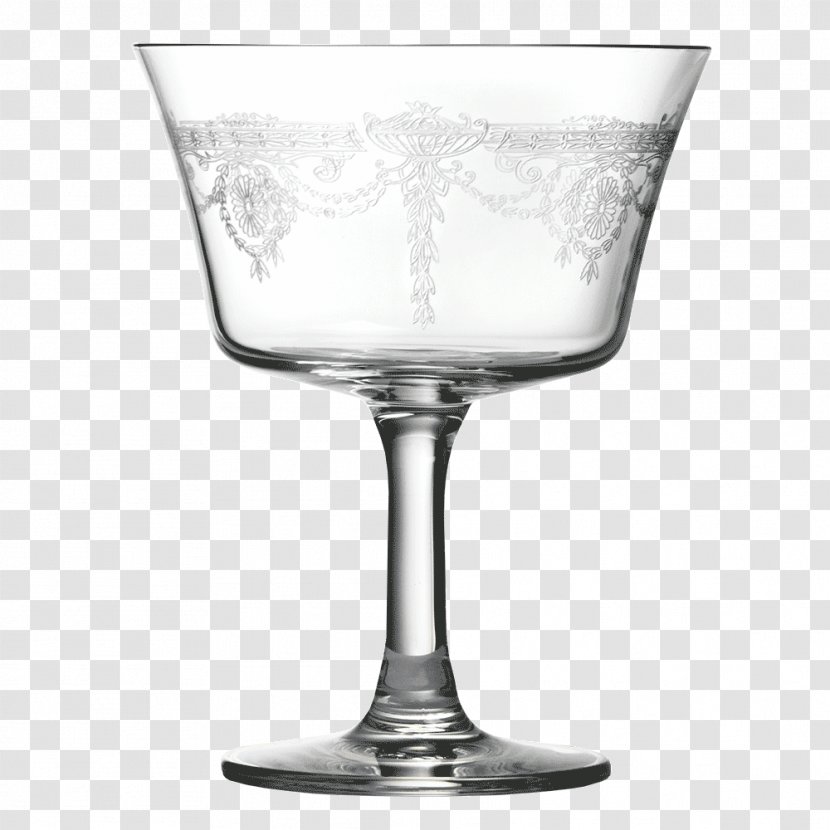 Wine Glass Fizz Martini Cocktail Alcoholic Drink - Tableware Transparent PNG