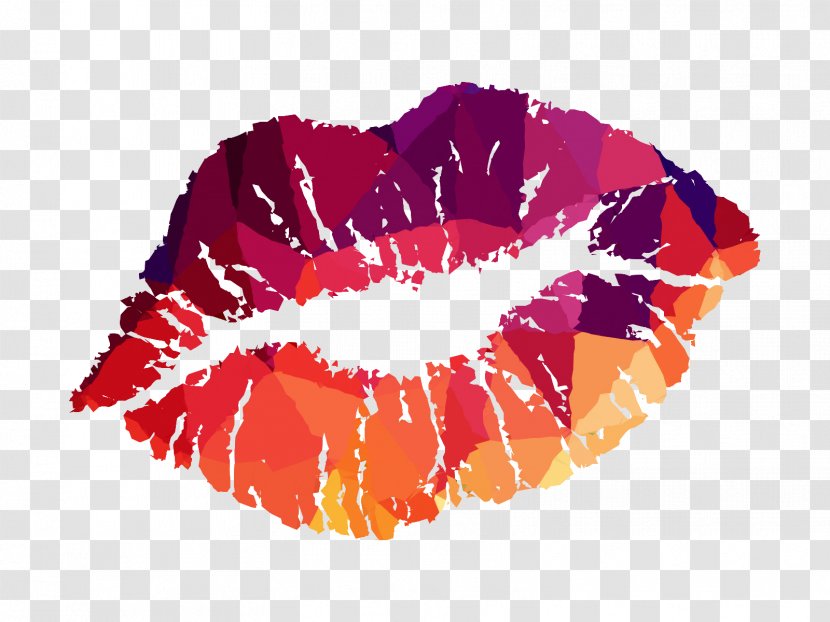 Lipstick Cosmetics Sticker Purple - Lip - Color Transparent PNG