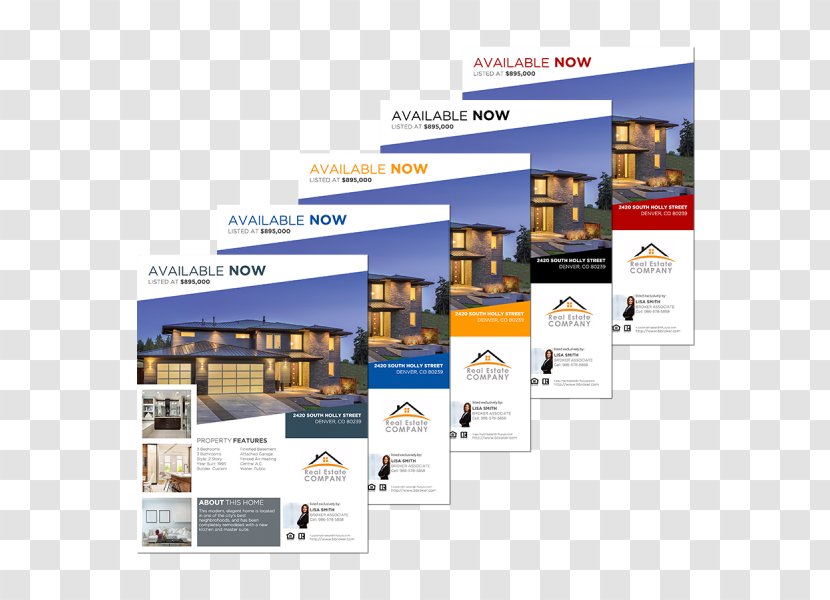 Flyer Brochure Broker Advertising Real Estate - Spirit Series Transparent PNG