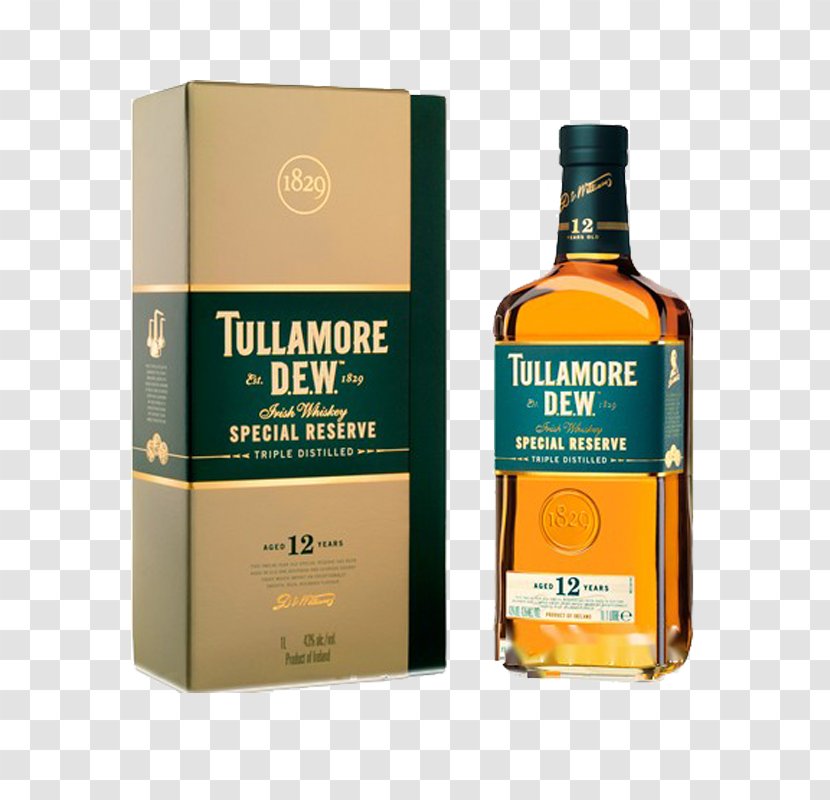 Tullamore Dew Irish Whiskey Scotch Whisky - Single Malt - Liqueur Transparent PNG