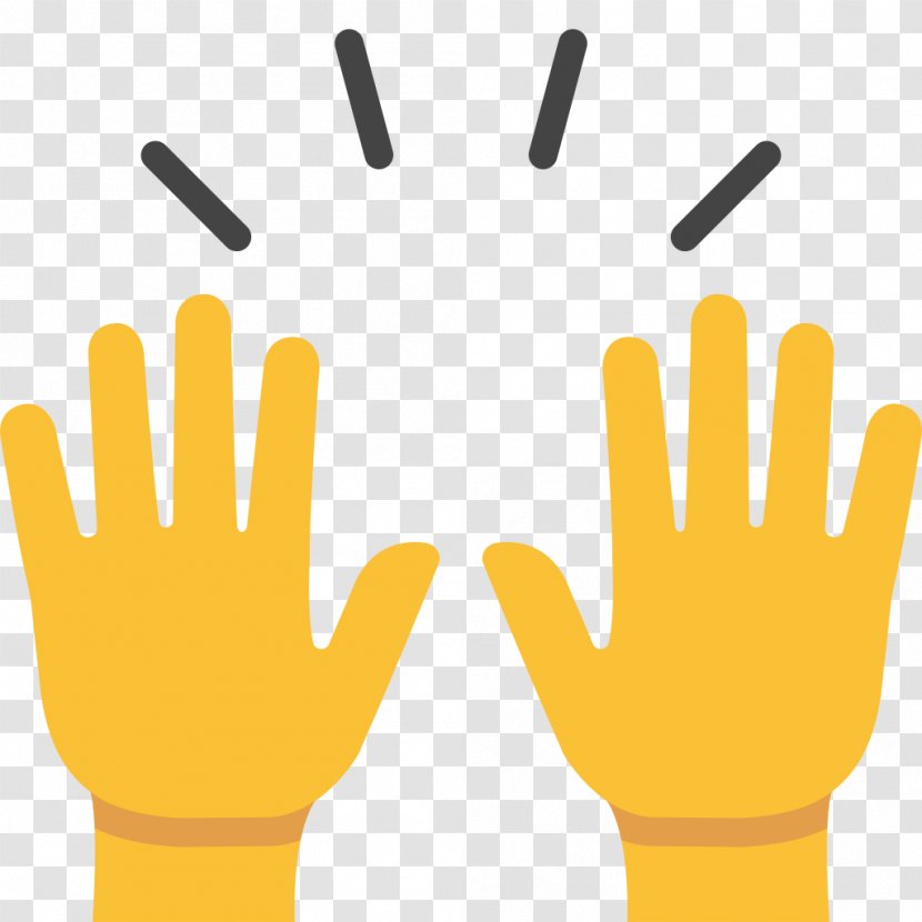 Emojipedia Hand Human Skin Color Gesture - Cartoon - Applause Transparent PNG