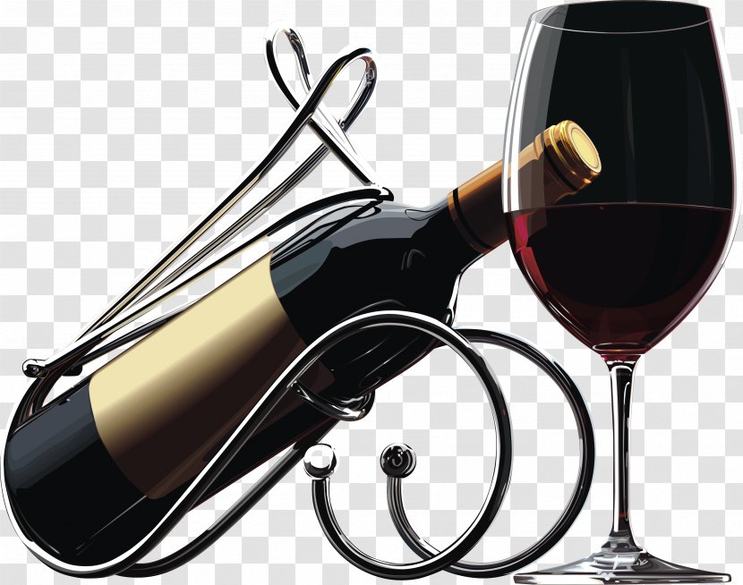 Red Wine Bottle Birthday - Meal - And Bottles Rack Transparent PNG