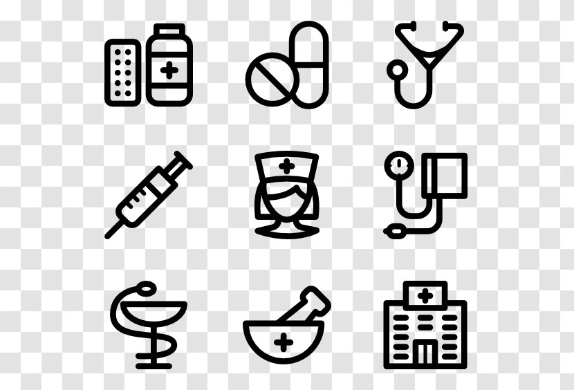 Icon Design Hobby Clip Art - Black And White - Pack Collection Transparent PNG