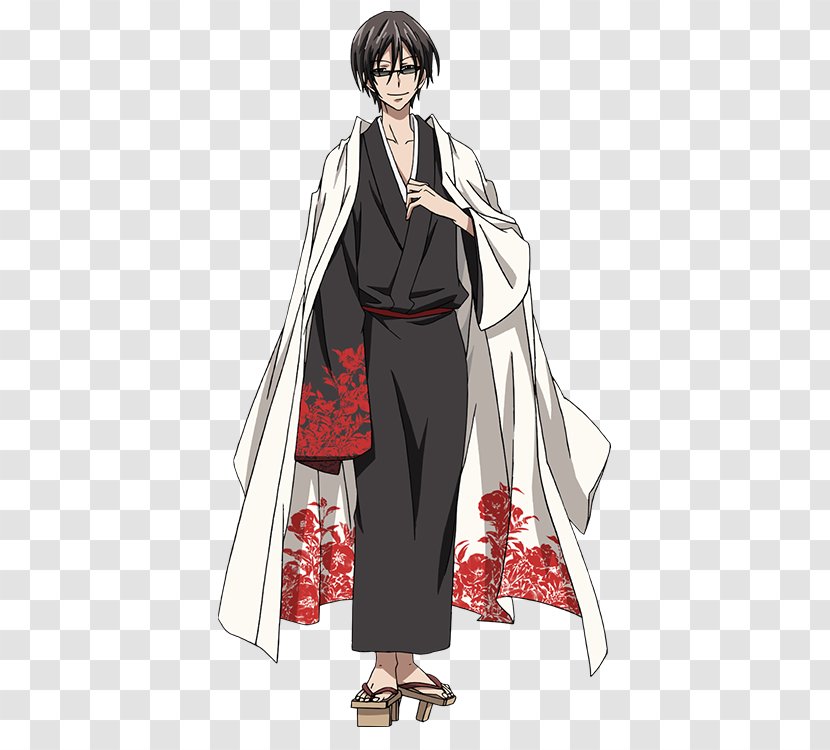 Tsubaki Servamp Cosplay Costume Kimono - Silhouette - Season 1 Transparent PNG