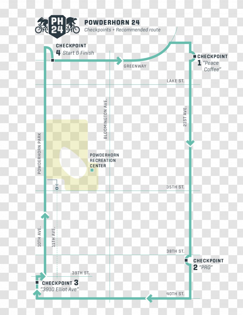 Powderhorn Terrace Map Diagram Powder Horn - Wikipedia - Color Transparent PNG