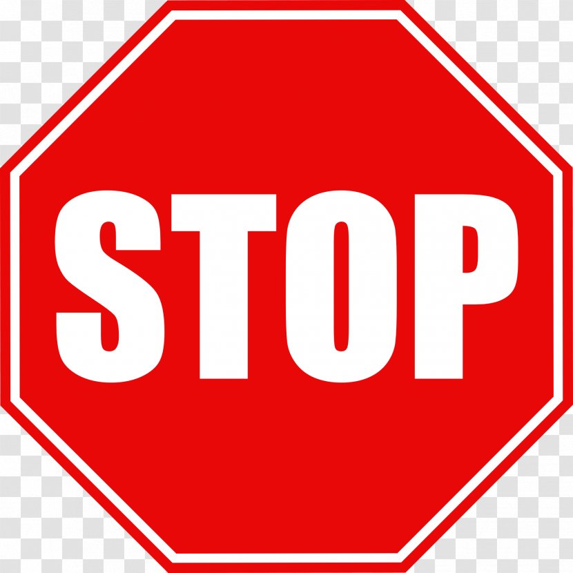 Stop Sign Clip Art - Drawing - Traffic Signs Transparent PNG