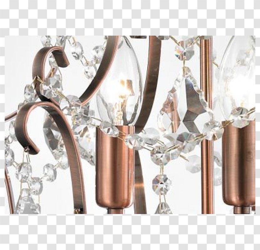 Brass Light Fixture Chandelier Crystal Copper - Steel - Luster Transparent PNG