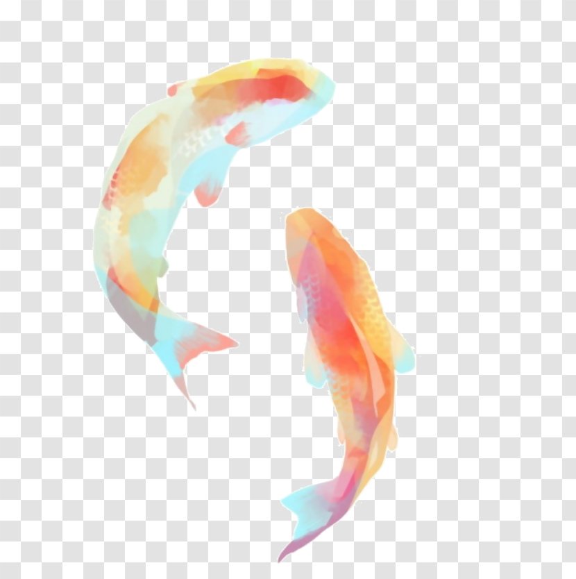 Koi Goldfish Watercolor Painting Image - Painted Fish - Accesories Transparent PNG