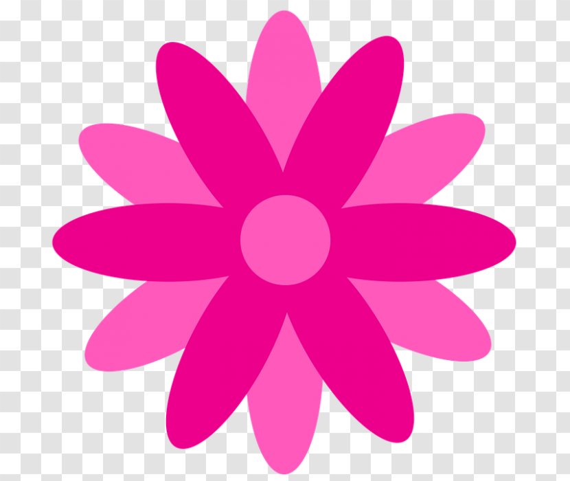 Pink Flower Cartoon - Material Property Plant Transparent PNG