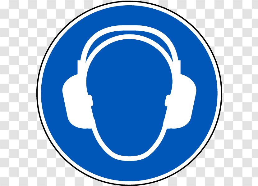 Personal Protective Equipment Sign Safety Hearing Loss - Blue - Ear Transparent PNG