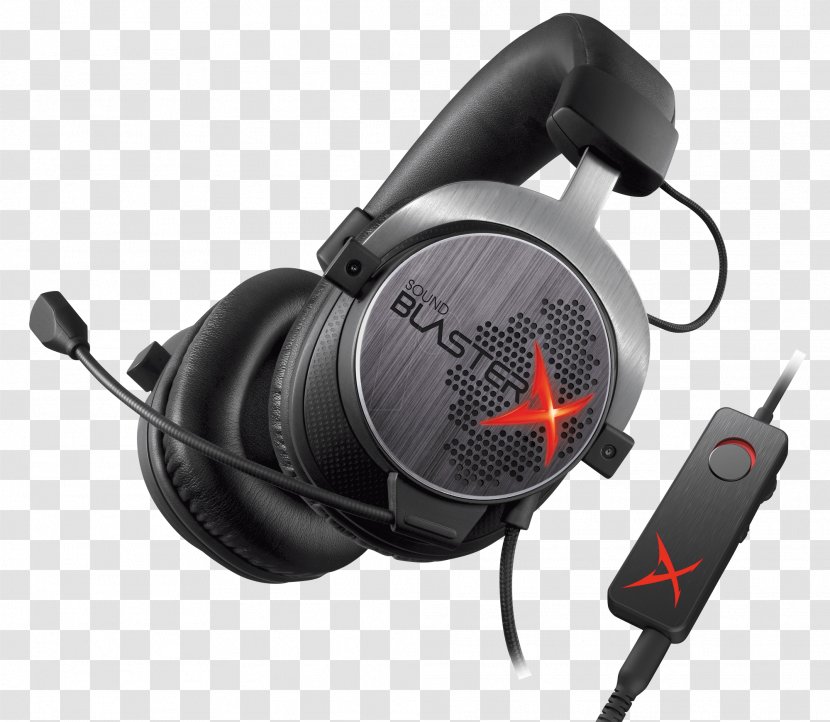 Microphone Creative Sound BlasterX H5 Headphones Blasterx H3 Gaming Headset - Blaster Xfi Transparent PNG